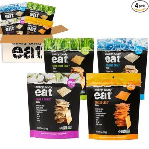 Every Body Eat Snack Thins, Four Flavor Variety Pack, Vegan, Gluten Free and Dairy Free (Pack of 4)