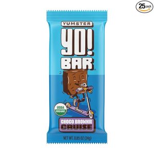Yo! Bar by Bearded Brothers Vegan Organic Kids Bar, Chocolate (25 Bars) - Gluten Free, Paleo and Whole 30 | Soy Free, Non-GMO, Low Glycemic, No Sugar Added, Fiber + Whole Foods