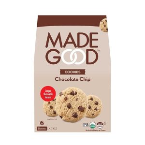 MadeGood Chocolate Chip Crunchy Cookies, 7 Ounce (6 Pouches) Organic and Gluten Free Snacks