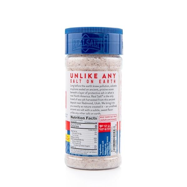 Redmond Real Sea Salt - Natural Unrefined Gluten Free Fine, 10 Ounce Shaker (1 Pack) - Image 2