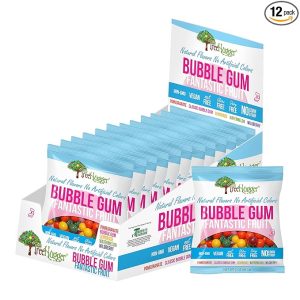 Tree Hugger Fantastic Fruit Bubble Gum, Natural Flavors, No Artificial Colors, 2 Ounce (Pack of 12)