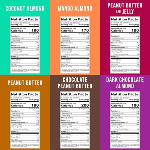 JONESBAR (Variety Pack, 12 Count (Pack of 1)), USDA Organic Fruit & Nut Bar, Non-GMO, Kosher, Vegan, Gluten Free, Simple Snack Bar - Image 2